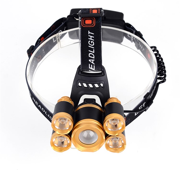 LED + T6 Strong Light Rechargeable Headlamp for Camping Fishing-19