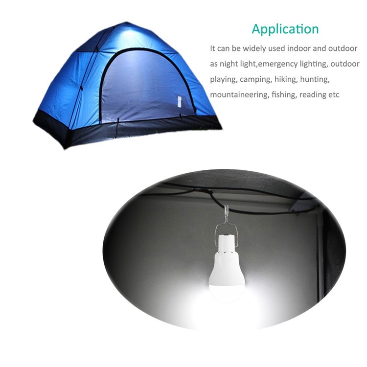 1.2W Outdoor Solar Powered LED Lantern Lamp for Hiking Camping-6