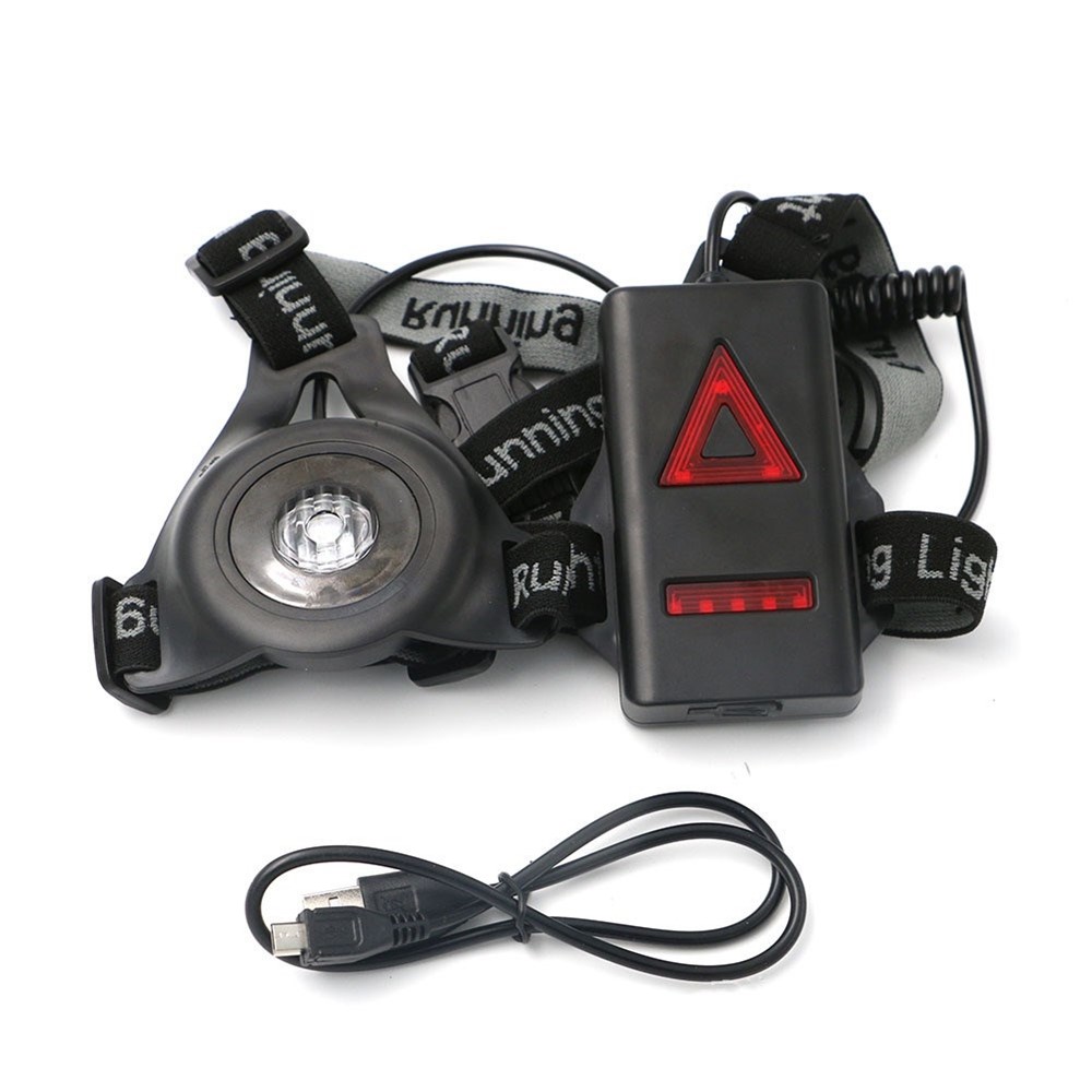 Outdoor Running Lights LED Night Flashlight USB Charge Chest Lamp-13