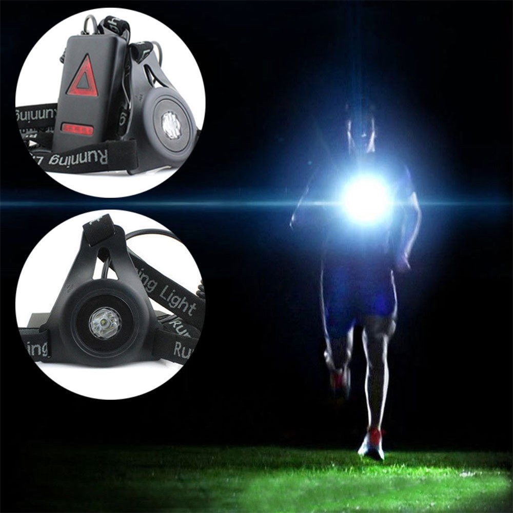 Outdoor Running Lights LED Night Flashlight USB Charge Chest Lamp-3