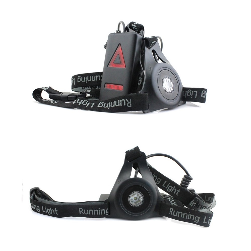 Outdoor Running Lights LED Night Flashlight USB Charge Chest Lamp-4