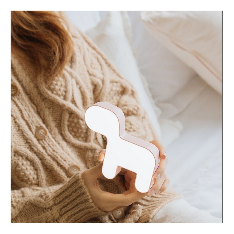Creative Small Lovely Dog Shape Light Lamp Gift for Girl - Pink-1