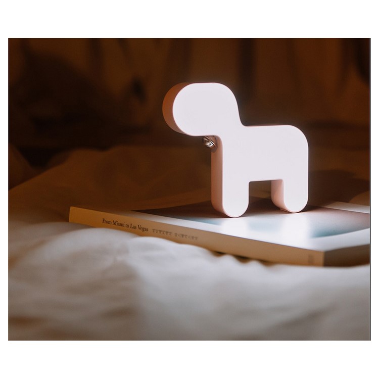 Creative Small Lovely Dog Shape Light Lamp Gift for Girl - Pink-2