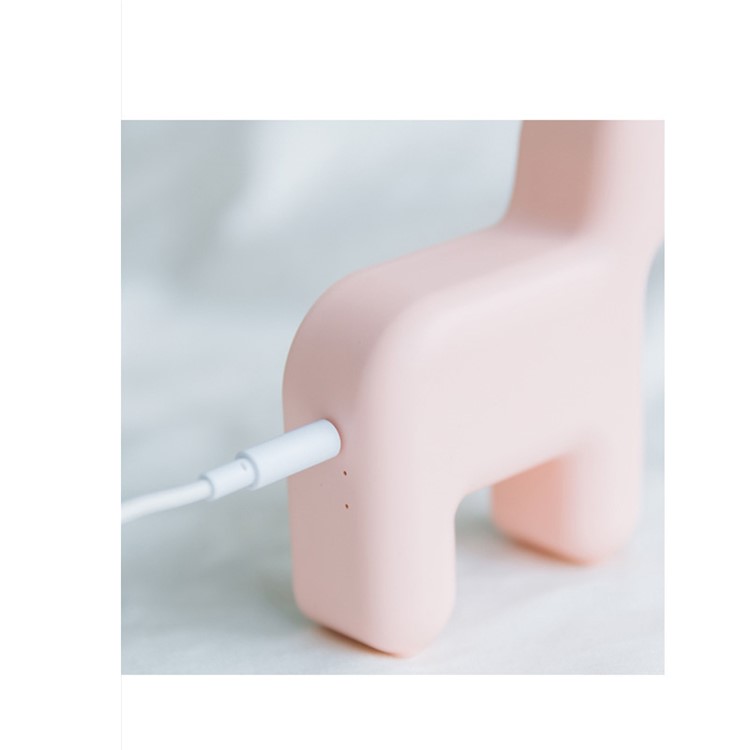 Creative Small Lovely Dog Shape Light Lamp Gift for Girl - Pink-3