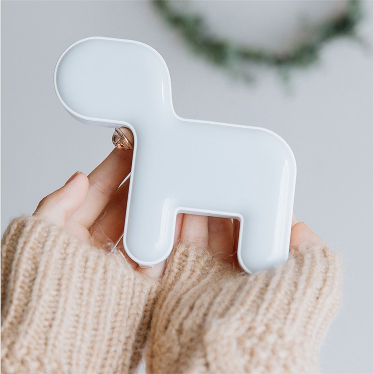 Creative Small Cute Dog Shape Light Lamp Gift for Girl - White-1