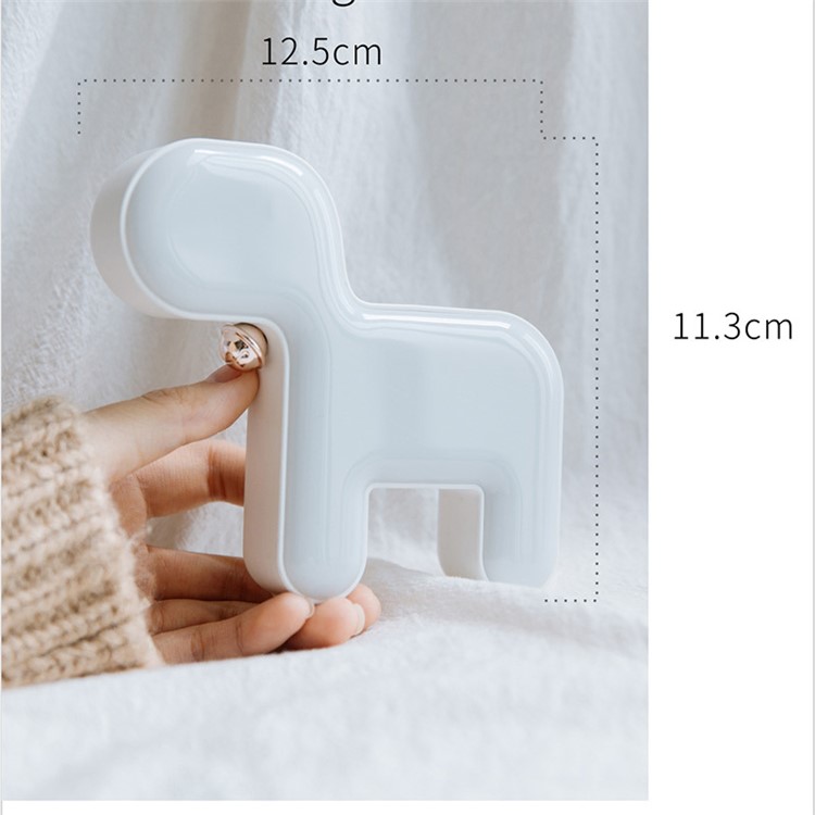 Creative Small Cute Dog Shape Light Lamp Gift for Girl - White-4
