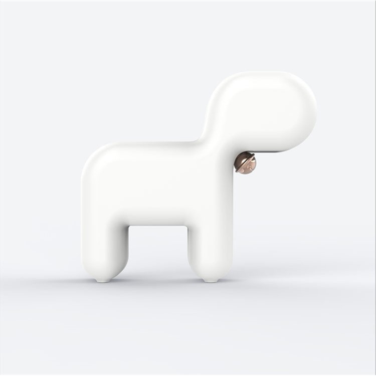Creative Small Cute Dog Shape Light Lamp Gift for Girl - White-7