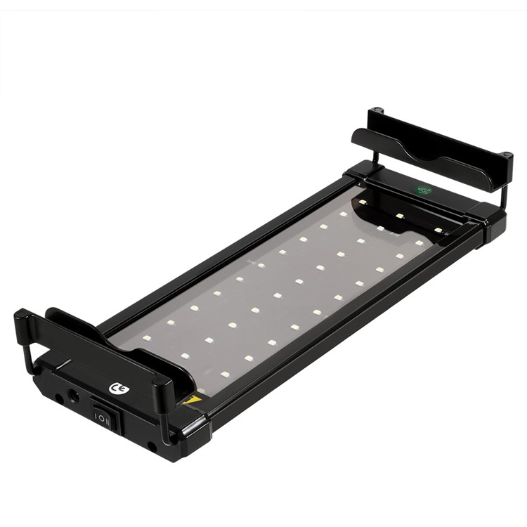 ZJL-40A Aquarium LED SMD 2835 6W White Blue Light Telescopic Rod Fish Tank Lamp - EU Plug-1