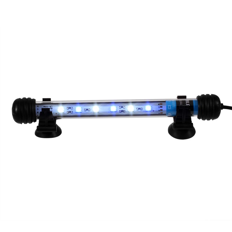 GL-6T 6Pcs LED Aquarium Lighting Fish Tank Lamp with White/Blue Light Color - UK Plug-4