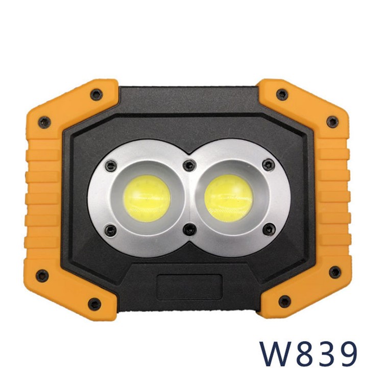 Portable LED Flashlight COB Lighting Floodlight Waterproof USB Rechargeable Searchlight Work Light - W839
