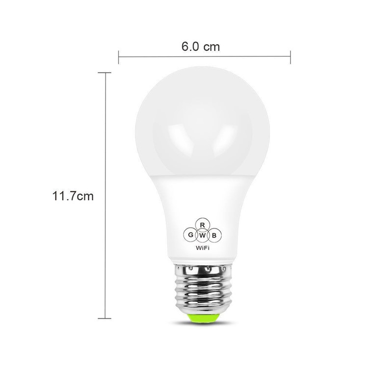 Bombilla LED De Control Remoto Inteligente Para El Hogar Con Wifi Bluetooth RGB-5