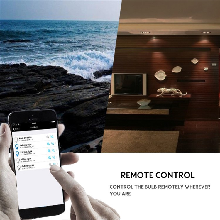 Bombilla LED De Control Remoto Inteligente Para El Hogar Con Wifi Bluetooth RGB-7