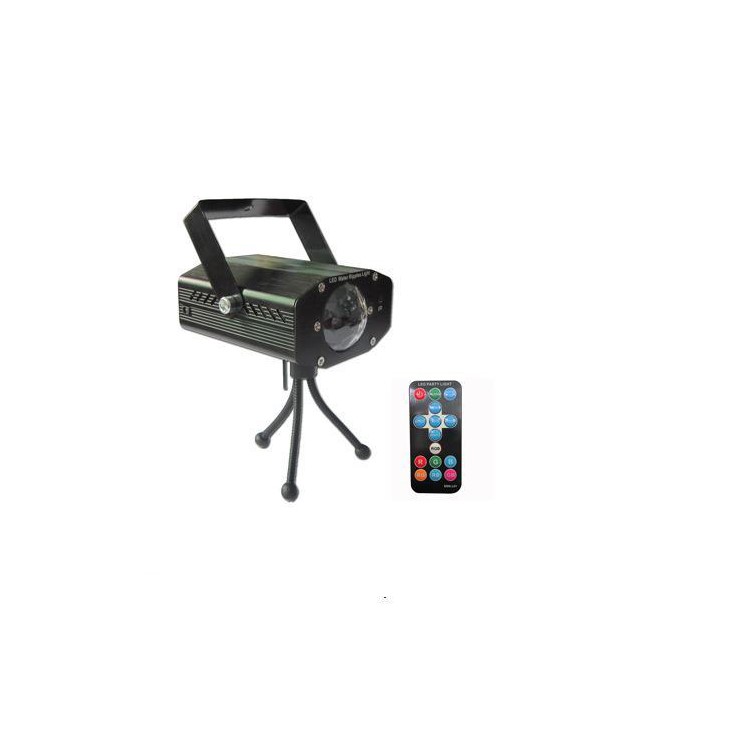 RGB LED Water Wave Ripple Effect Stage Light with Remote Control - EU Plug-6