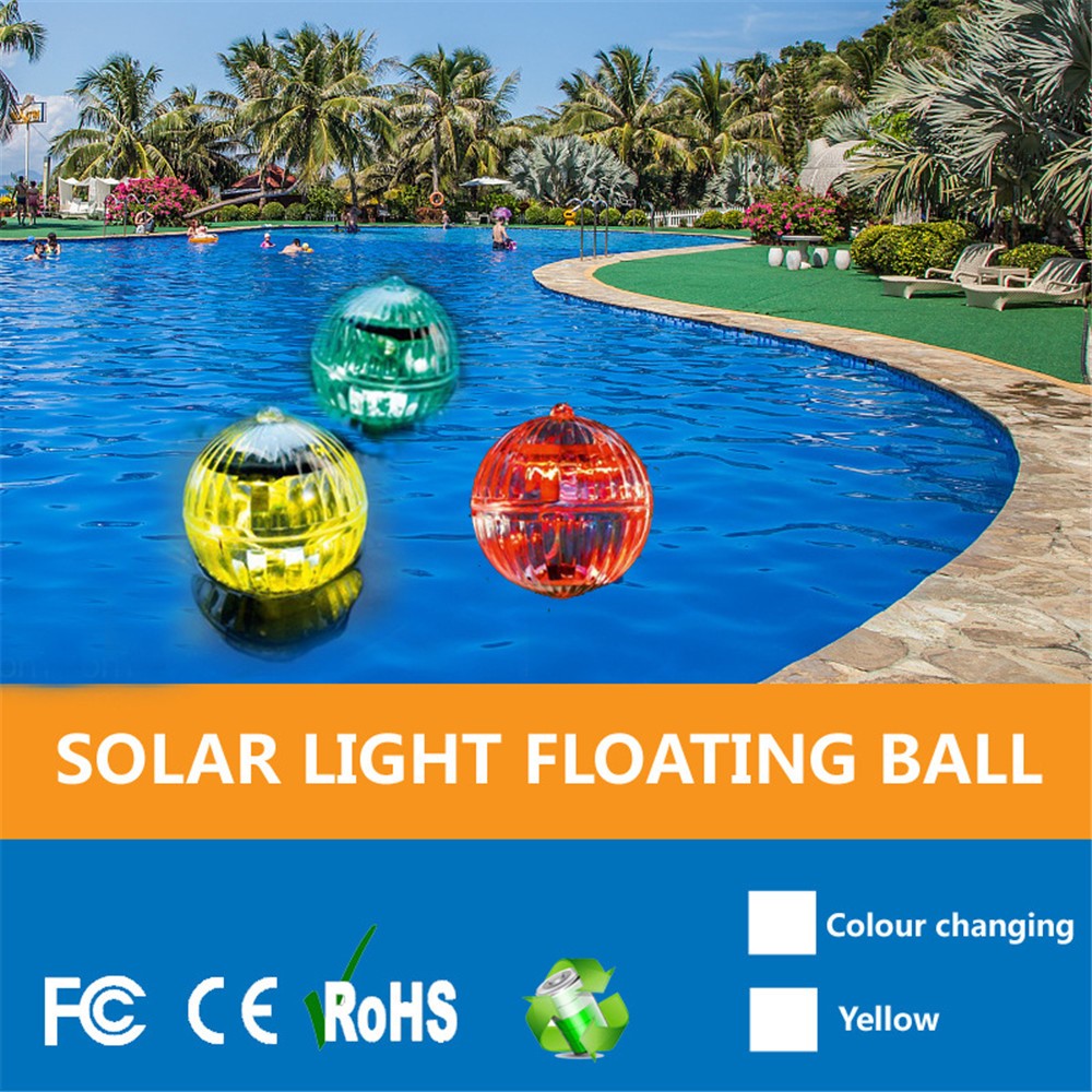 Color Changing Outdoor Waterproof Pond Hydro Garden Floating Ball Lamp LED Underwater Night Light-2