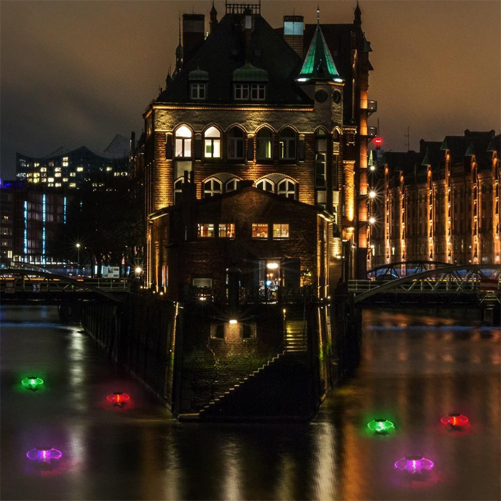 Cor Mudando À Prova D 'água À Prova D' Água Lagoa Hydro Flutuante Lâmpada De Bola Levou Luz Nocturna Subaquática