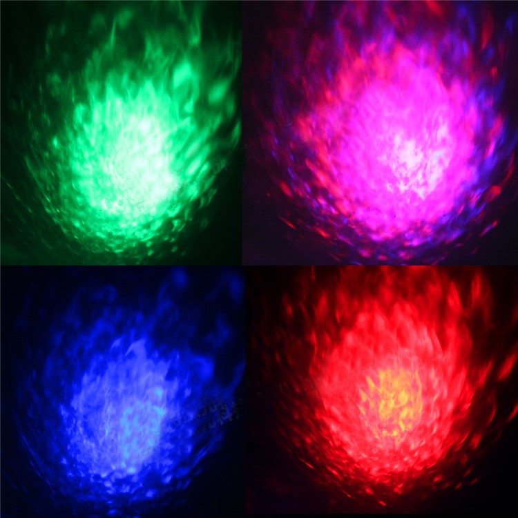 Remote Control LED Water Ripples Light for Home Birthday - UK Plug-12