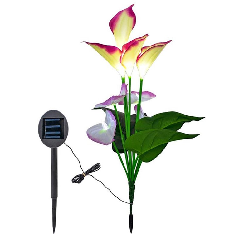 Solar Power Calla Light Outdoor LED Garden Lawn Landscape Path Lamp-1