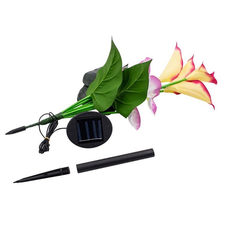 Solar Power Calla Light Outdoor LED Garden Lawn Landscape Path Lamp-4
