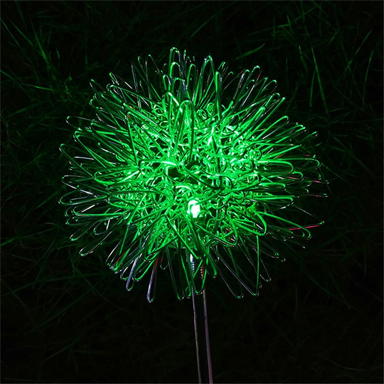 4PCS/Pack Waterproof Solar Powered LED Lamp Dandelion Shape Lawn Lamp-8