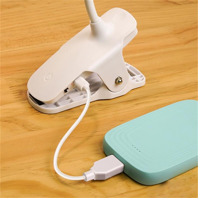 Portable LED Desk Lamp Touch Switch Plug in Eye Protection Clip Desk Light Dimmable USB Rechargeable-3