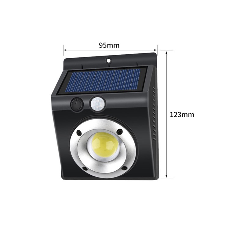 Human Induction COB Outdoor Waterproof Garden Villa Street Lamp Courtyard Solar Wall Light-5