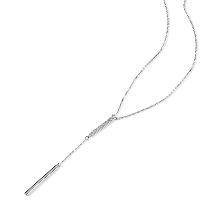 Women's Platinum Plated Copper Zirconium Necklace Jewelry-2