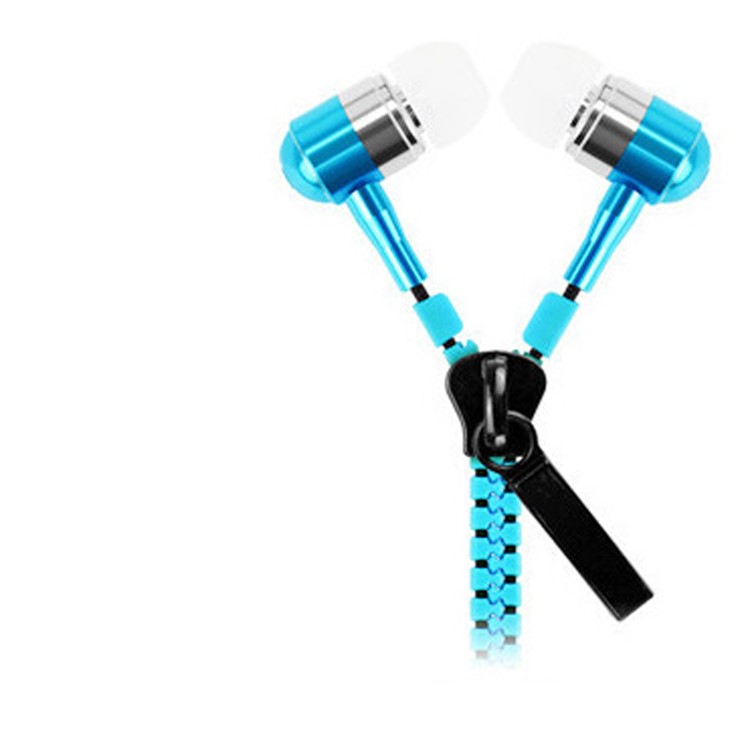 Universal 3.5mm Stereo Zipper Earphone Headphone with Microphone - White-17