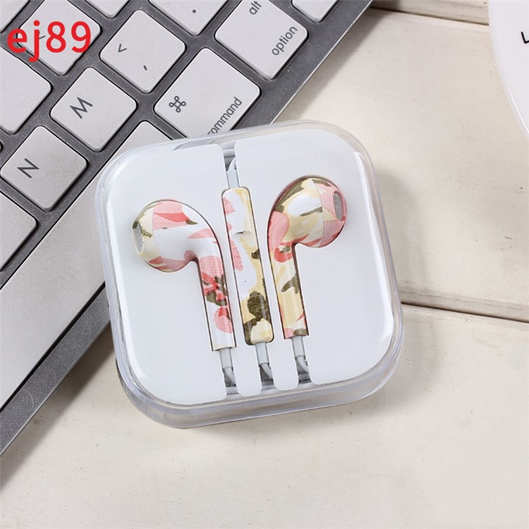 3.5mm Dual Dynamic Drivers In-ear Wired Headphones Earphones with Microphone - Random-1