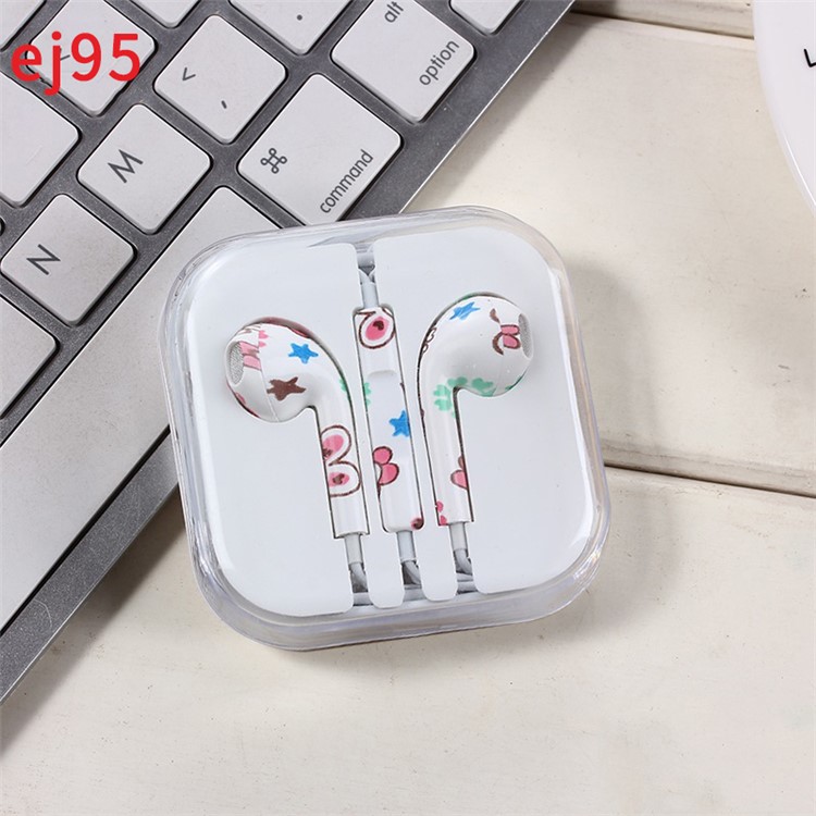 3.5mm Dual Dynamic Drivers In-ear Wired Headphones Earphones with Microphone - Random-7