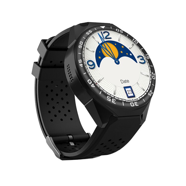 3G Smartwatch Phone 1.39 inch Android 5.1 Quad Core 1G+16G Smart Watch with Silicone Strap - Black-3