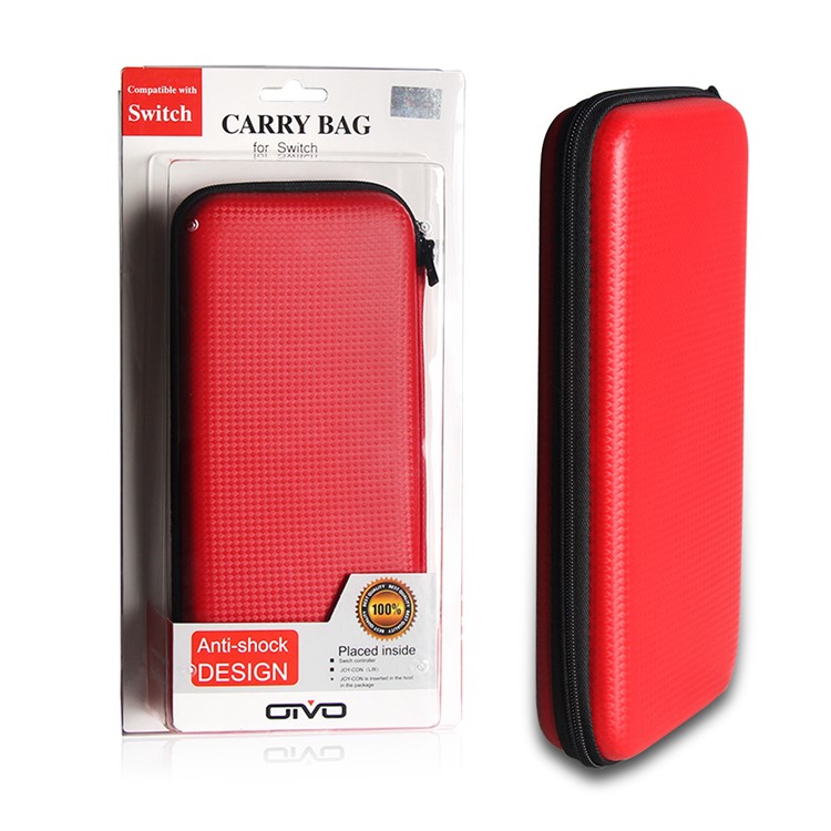 OIVO EVA Storage Box Case for Nintendo Switch (IV-SW 007), Size: 22.7x17.3x4.8CM - Red-2