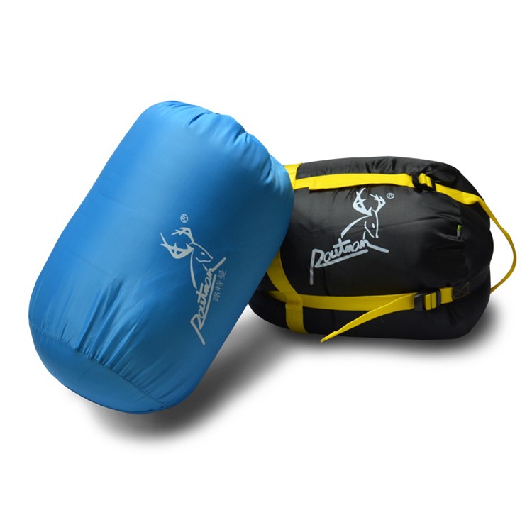 Portable Ultra-lightweight Warm Cotton Sleeping Bag with Armholes for Travelling Camping Hiking - Baby Blue-13