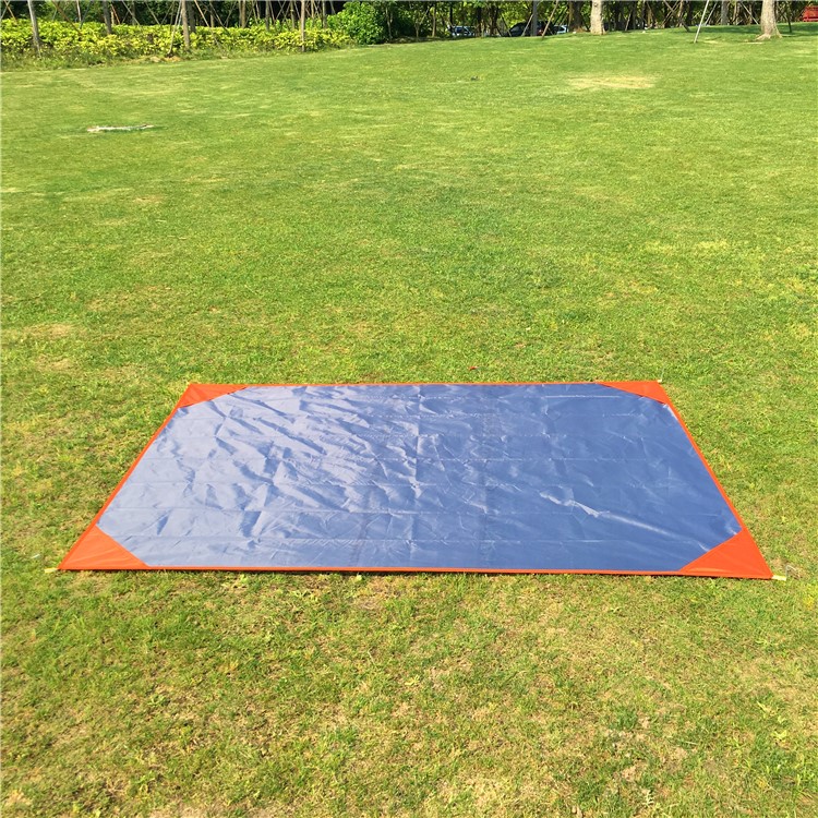 Outdoor 200 x 150cm Waterproof Picnic Mat with Four Pegs - Orange-3