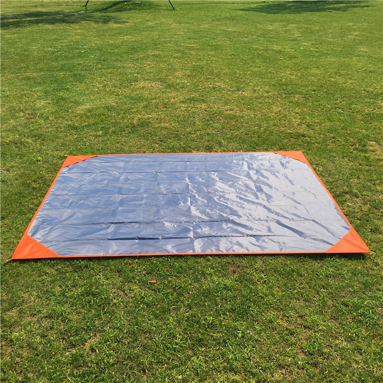 Outdoor 200 x 150cm Waterproof Picnic Mat with Four Pegs - Orange-4