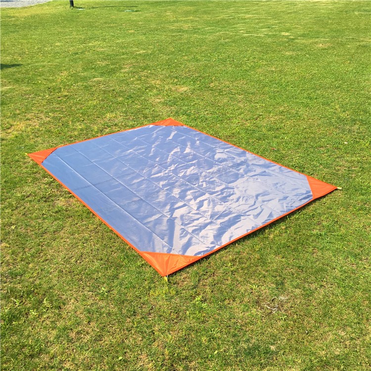 Outdoor 200 x 150cm Waterproof Picnic Mat with Four Pegs - Orange-6