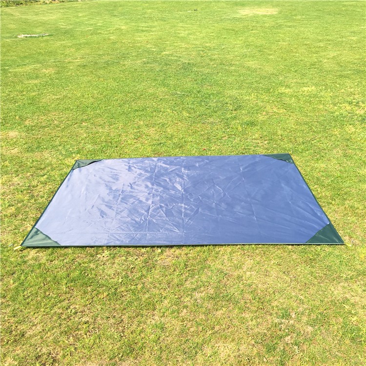 Thickened Picnic Blanket Moisture-proof Mat Pad (200 x 150cm) with Four Pegs - Blackish Green-3
