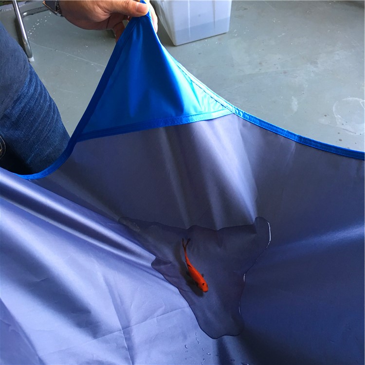 Outdoor 200 x 150cm Waterproof Anti-damp Picnic Mat with Four Pegs - Blue-11
