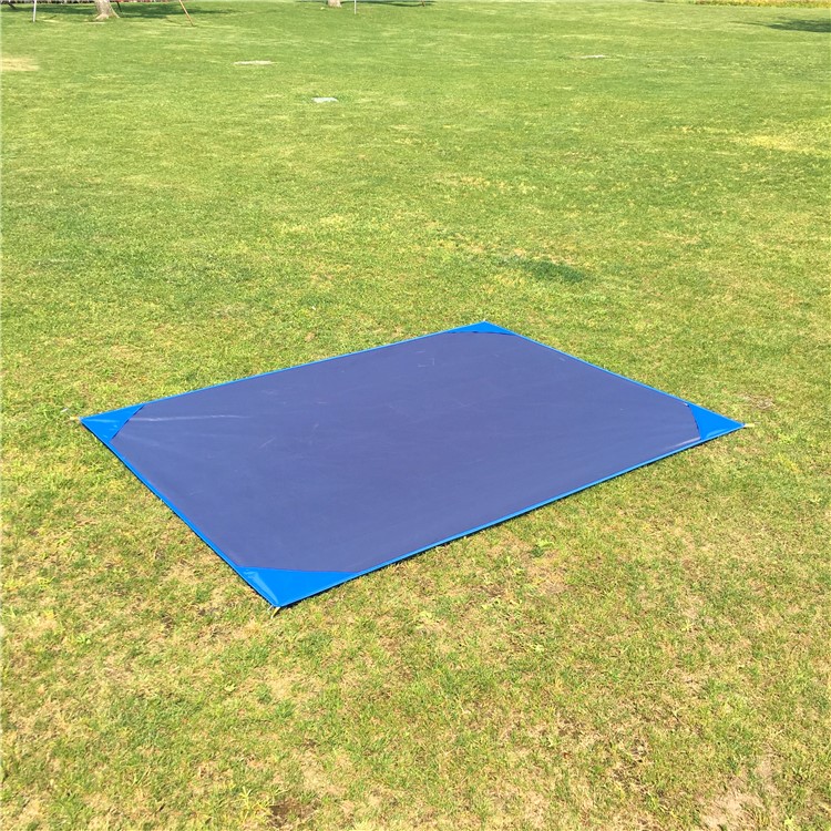 Outdoor 200 x 150cm Waterproof Anti-damp Picnic Mat with Four Pegs - Blue-2