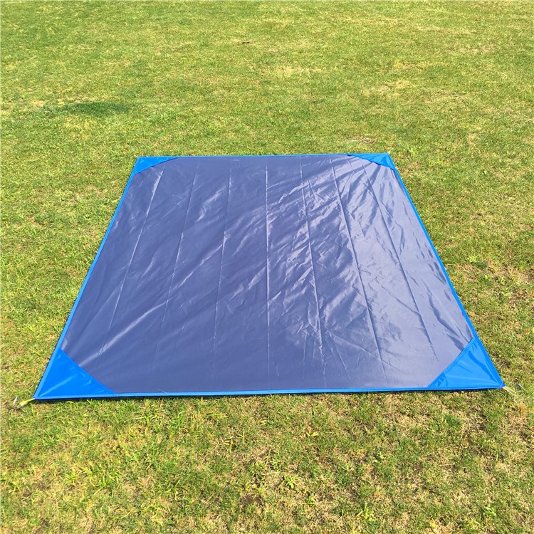 Outdoor 200 x 150cm Waterproof Anti-damp Picnic Mat with Four Pegs - Blue-3