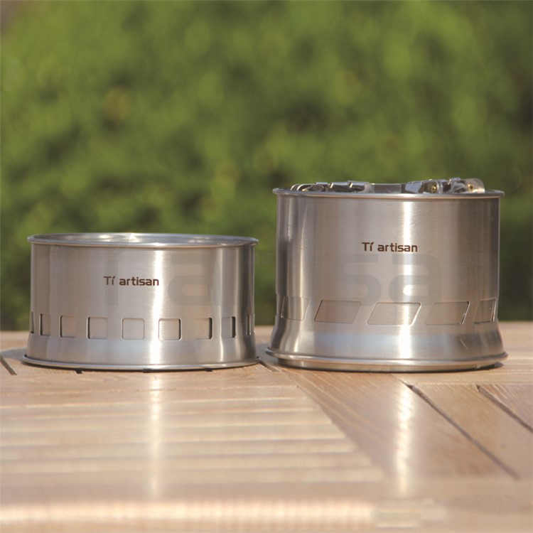 WS005 Léger & Poêle À Bois Portable En Acier Inoxydable Pour Le Camping En Plein Air-2
