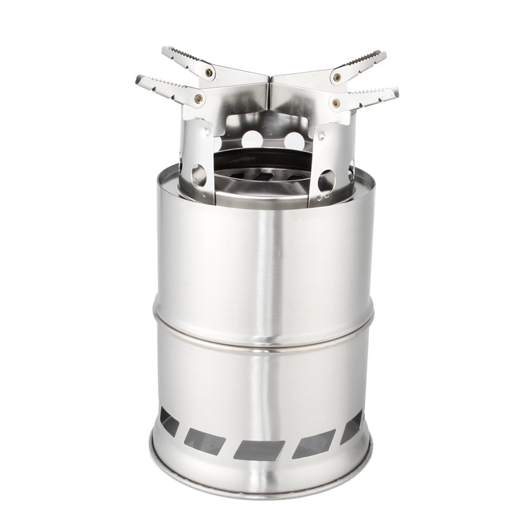 WS005 Lightweight & Portable Stainless Steel Wood Stove for Outdoor Camping-4