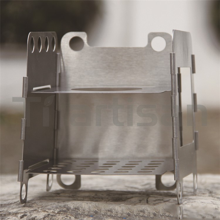 WS007 Outdoor Portable Camping Picnic Stainless Steel Wood Stove-6