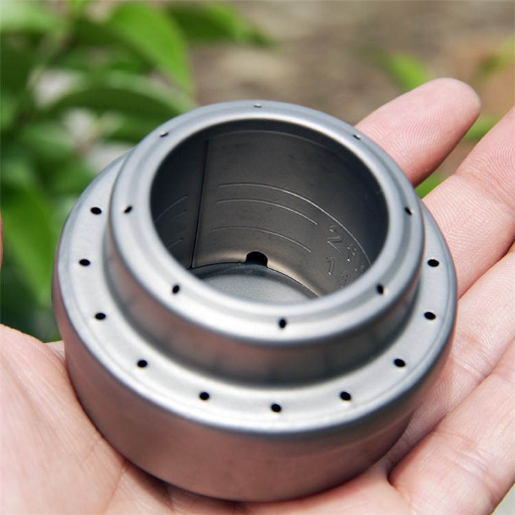 WST012 Ultralight Portable Titanium Alcohol Stove Titanium Mini Liquid Stove for Outdoor Camping Hiking-1