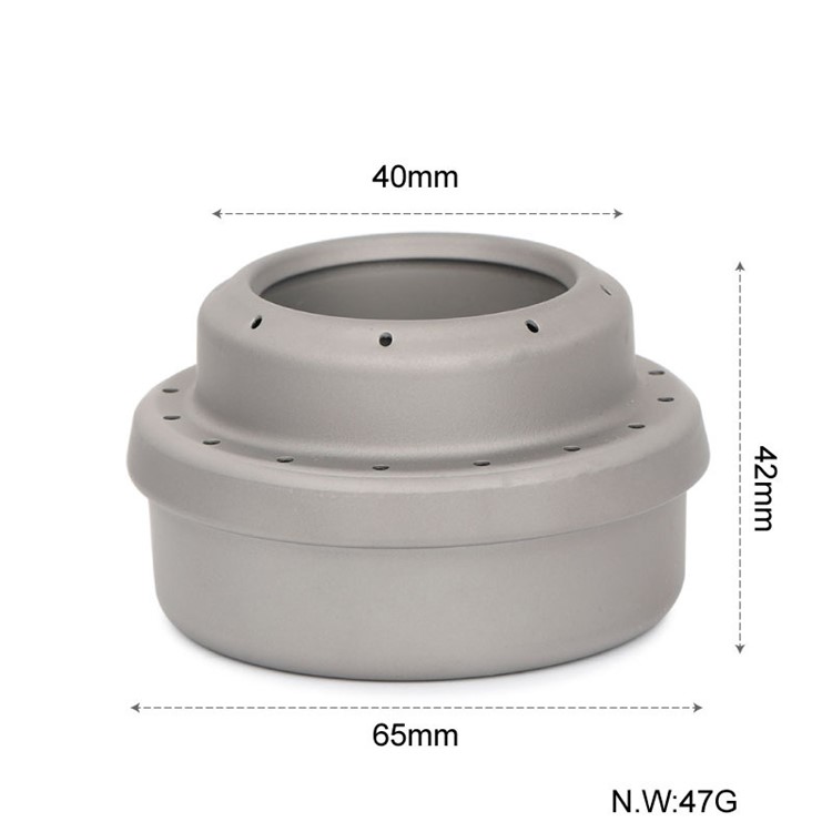 WST012 Ultralight Portable Titanium Alcohol Stove Titanium Mini Liquid Stove for Outdoor Camping Hiking-7