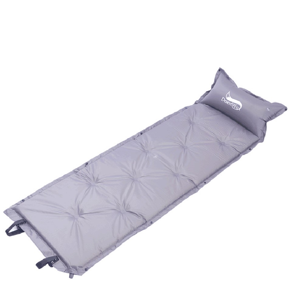 Outdoor Camping Mat Automatic Inflatable Cushion Travel Moisture-proof Pad - Grey