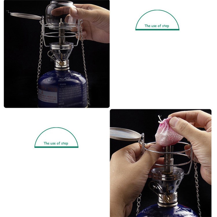 Mini 100LUX Gas Light Outdoor Camping Lantern Tent Lamp-11