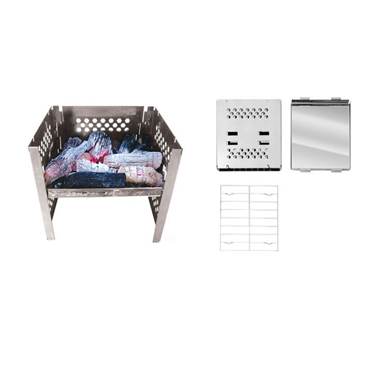 Folding Camping Stove Windshield Cookout Wind Screen Barbecue Windshield-5