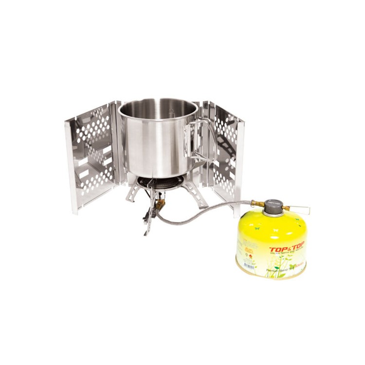 Folding Camping Stove Windshield Cookout Wind Screen Barbecue Windshield-7