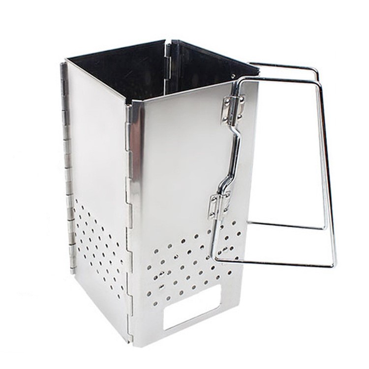 Portable Charcoal Stove Firewoods Furnace Outdoor Stainless Steel Cooking Stove-2