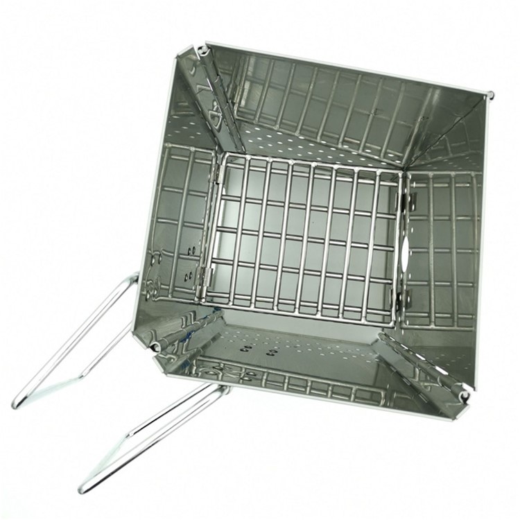 Portable Charcoal Stove Firewoods Furnace Outdoor Stainless Steel Cooking Stove-6